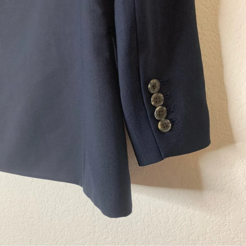 J.Crew Womens Navy Willa Italian wool Blazer 4P